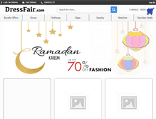 Tablet Screenshot of dressfair.com